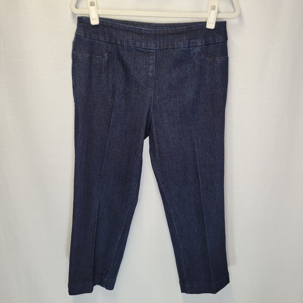 Soft Surroundings Women's Petite Medium Jeans Pull On Crop